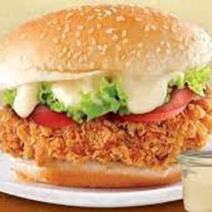 Hamburguesa De Pollo infantil más refresco